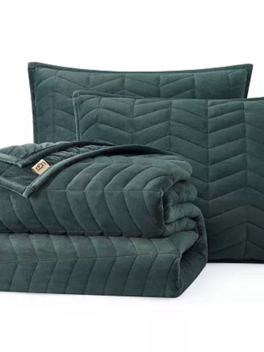 UGG Coco King Quilt Set velvet teal
